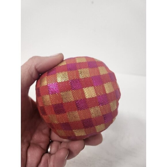 Vintage Jester Clown Pin Cushion Sand Bag Soft Body Porcelain Face Stuffed Doll - Picture 7 of 8